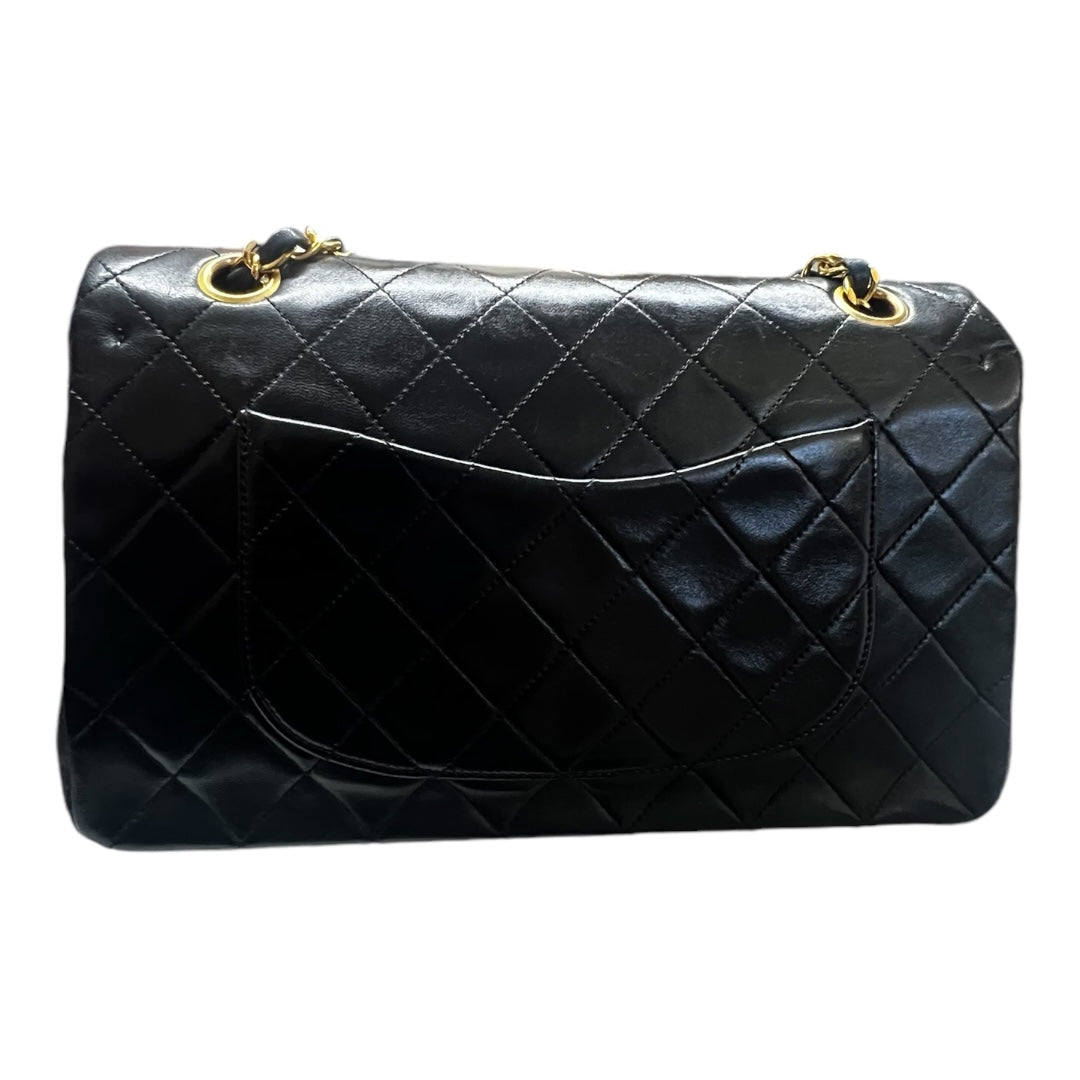 Chanel Vintage Classic Flap Black Lambskin Leather