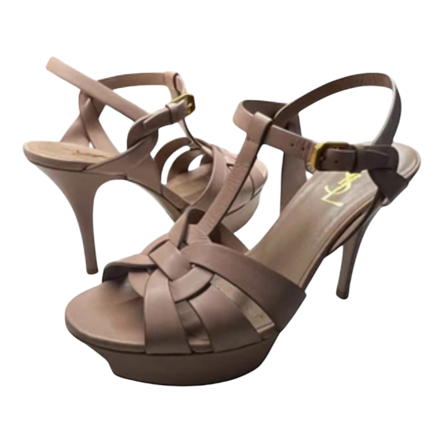 Saint Laurent Tribute Leather Platform  38.5