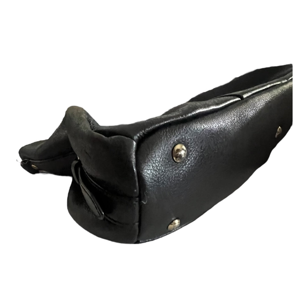 MCM Vintage Two-Way Bag Black Calfskin Leather