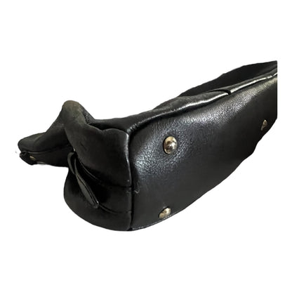 MCM Vintage Two-Way Bag Black Calfskin Leather