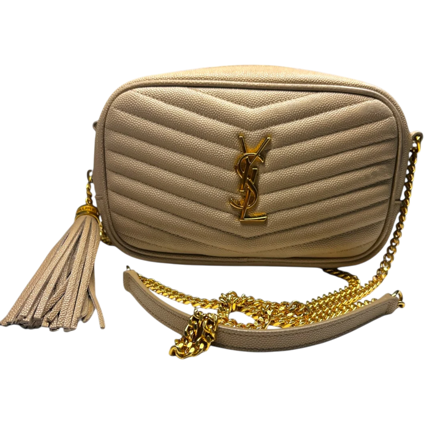 Saint Laurent Grain De Poudre Matelasse Monogram Mini Lou Camera Bag