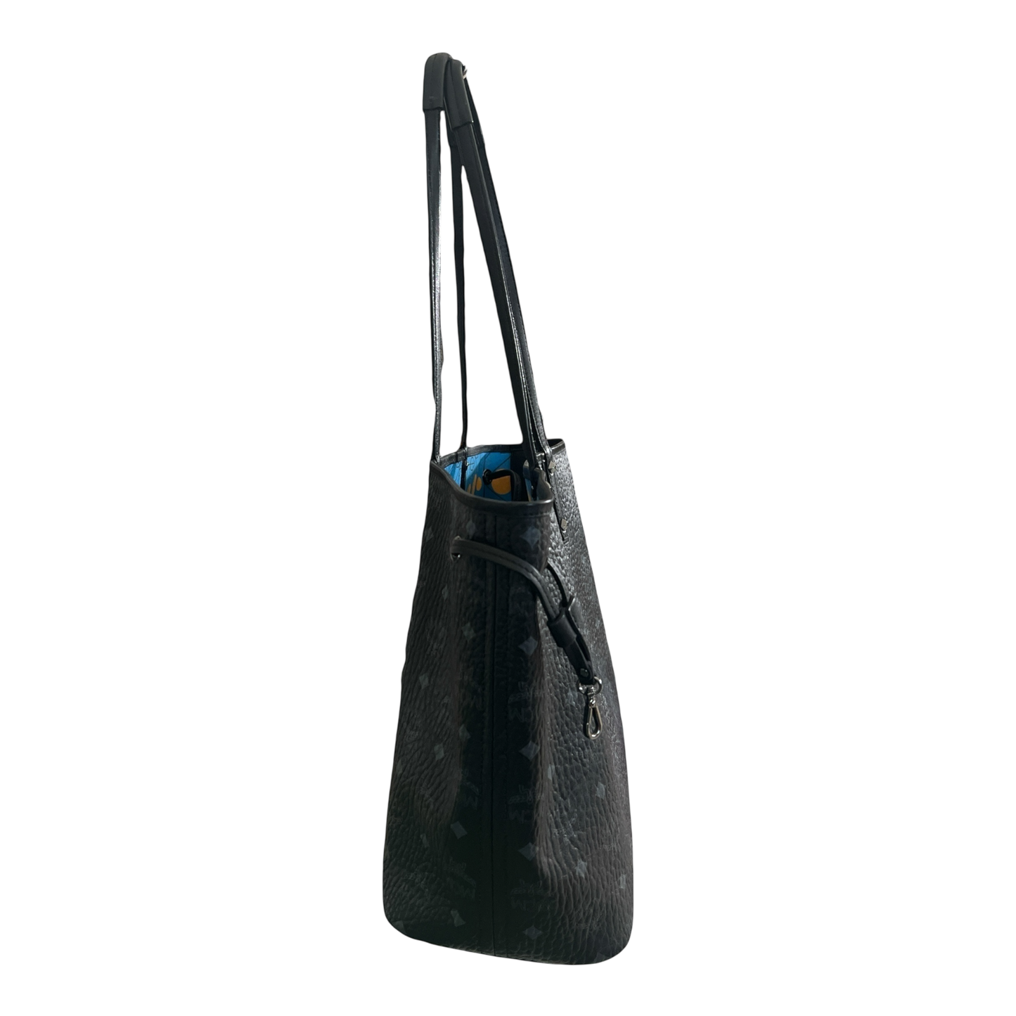 MCM Black Monogram Large Tote