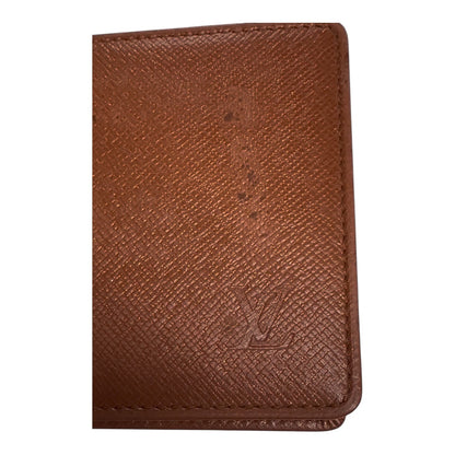 Louis Vuitton Vintage Brown Leather Bi-Fold Photo/ID Case – Good Condition