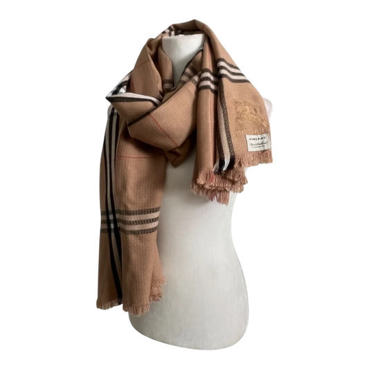 Burberry Brown Classic Cashmere Scarf