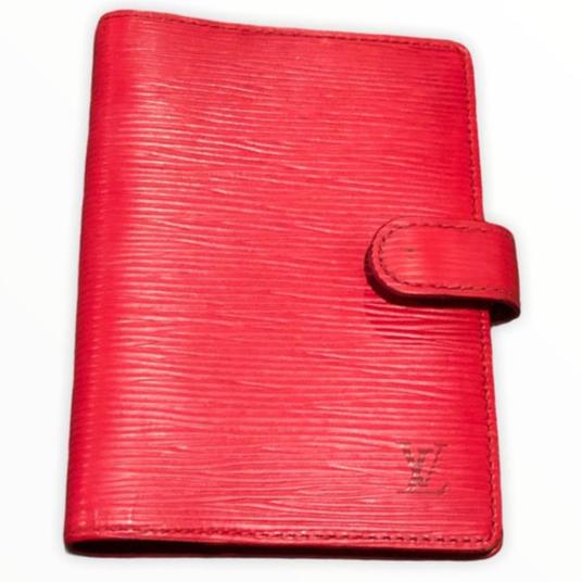 Louis Vuitton Red Agenda PM Epi Leather