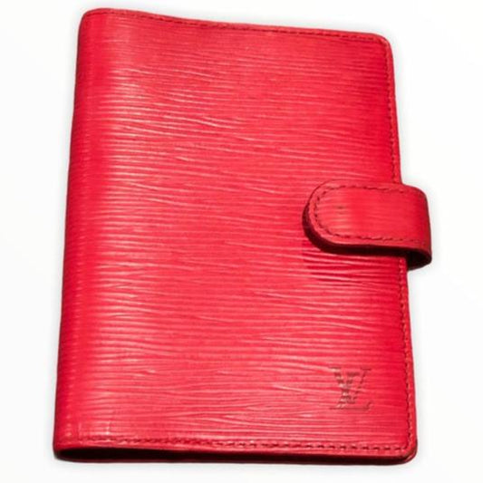 Louis Vuitton Red Agenda PM Epi Leather