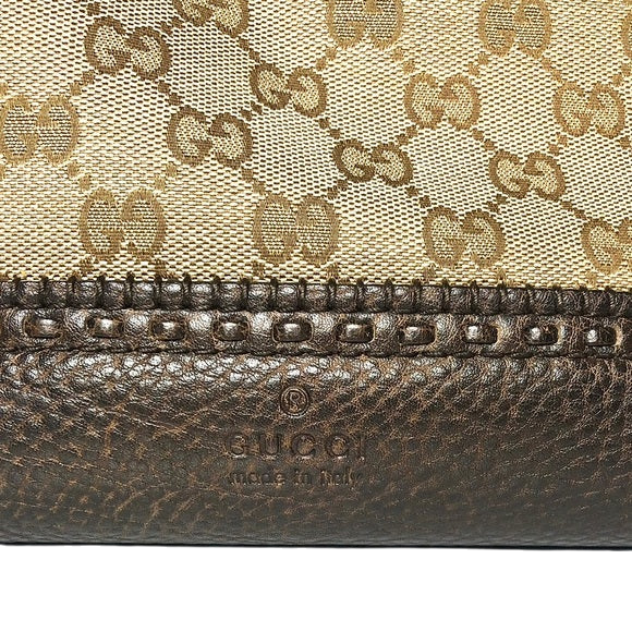 Gucci Small Monogram Logo Shopping Tote Bag