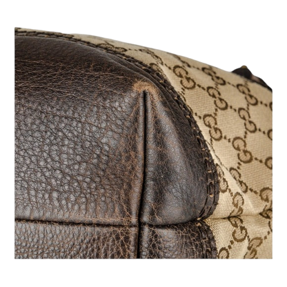 Gucci Small Monogram Logo Shopping Tote Bag