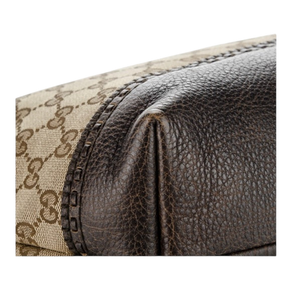 Gucci Small Monogram Logo Shopping Tote Bag