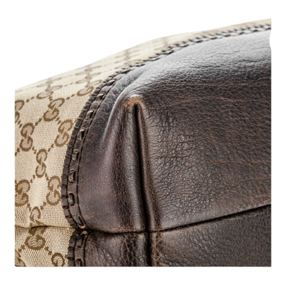 Gucci Small Monogram Logo Shopping Tote Bag