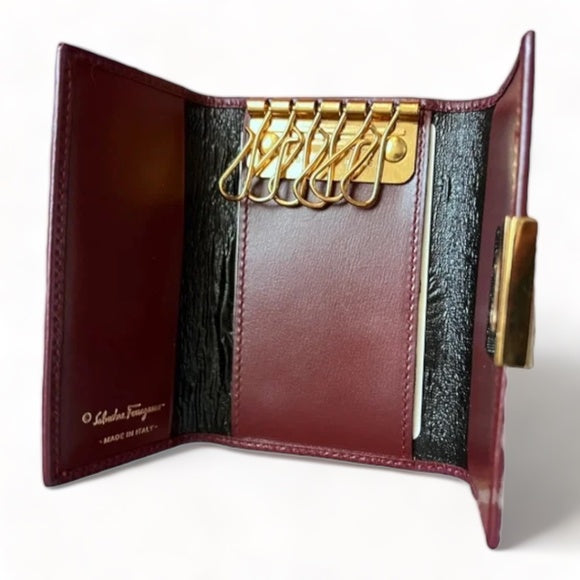 SALVATORE FERRAGAMO Gancini 6-Ring Key Case