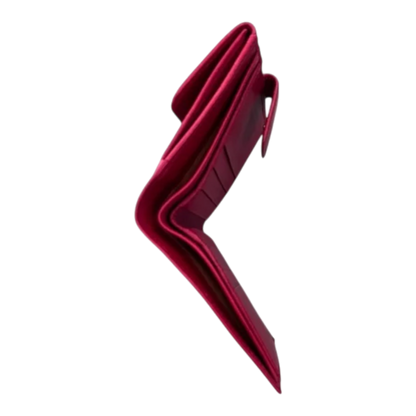 Gucci Red Bifold Wallet with Bamboo Emblishment