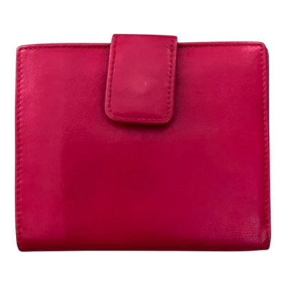 Gucci Red Bifold Wallet with Bamboo Emblishment