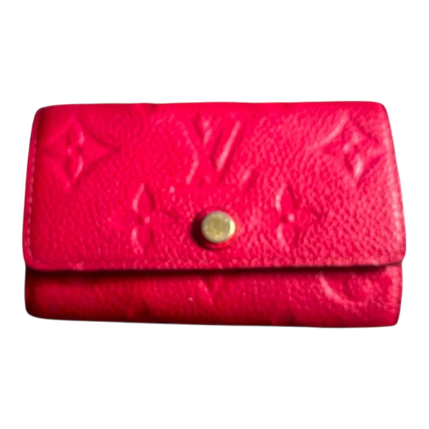 Louis Vuitton Monogram 6 Multicles Holder Empreinte Leather Red