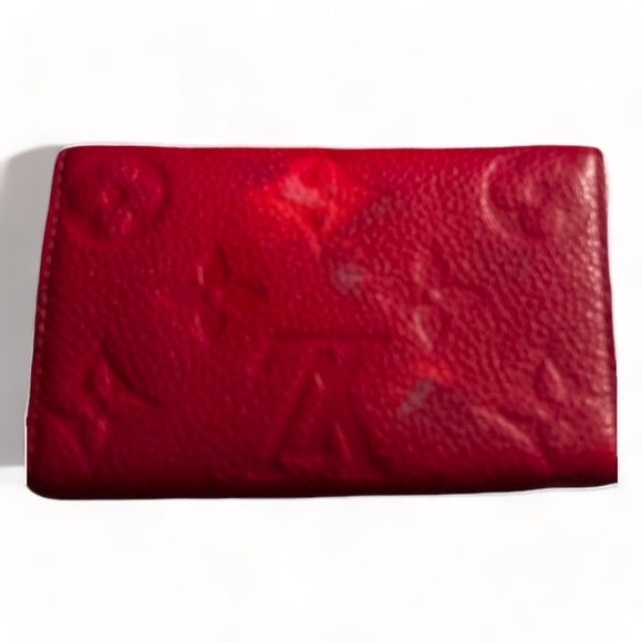 Louis Vuitton Monogram 6 Multicles Holder Empreinte Leather Red