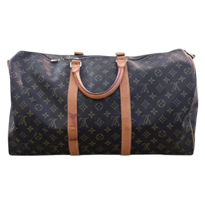 Louis Vuitton Keepall Bandolier 50 Monogram Canvas Leather Vintage