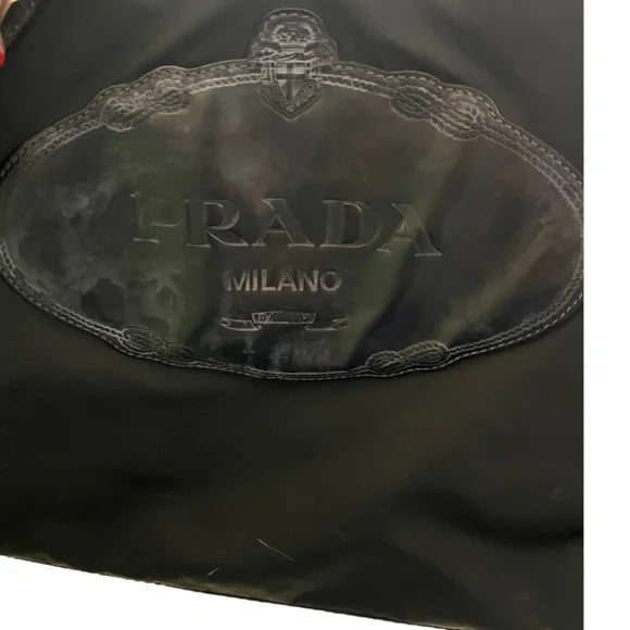 PRADA Canapa Logo Tessuto Satchel