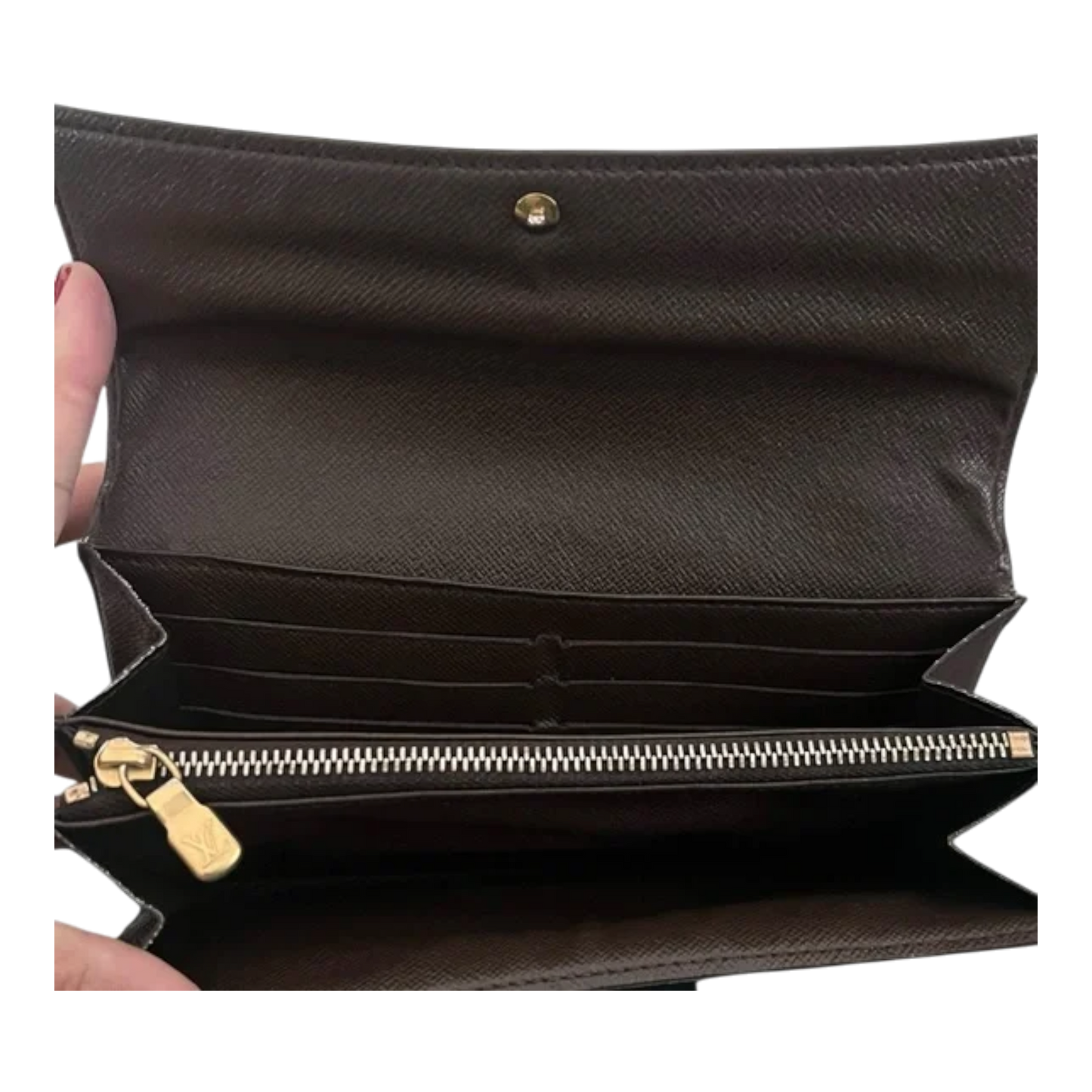 LOUIS VUITTON Damier Ebene Porte Monnaie Wallet