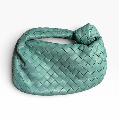 Bottega Veneta Mini Jodie Intrecciato Teal Green Leather Hobo Bag