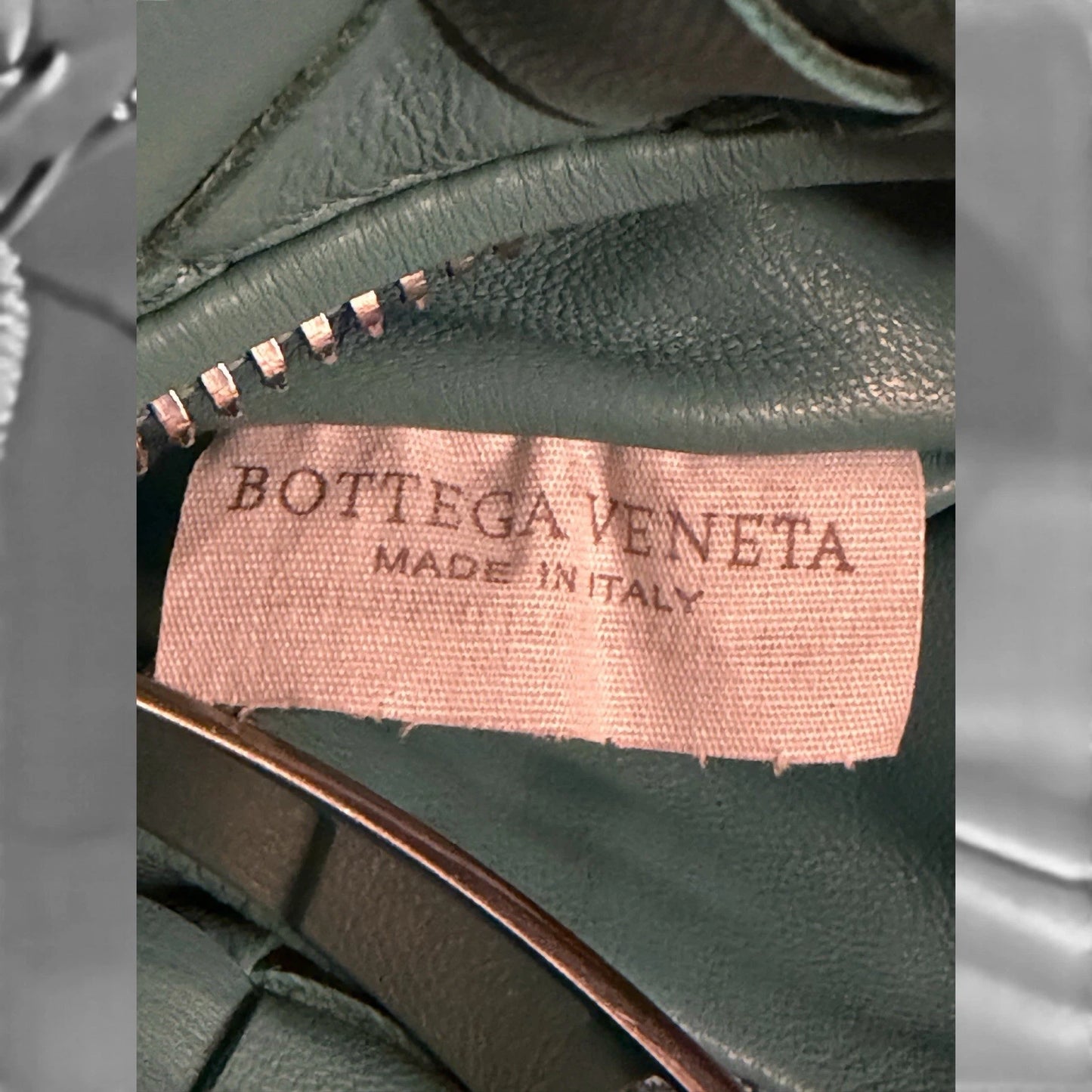 Bottega Veneta Mini Jodie Intrecciato Teal Green Leather Hobo Bag