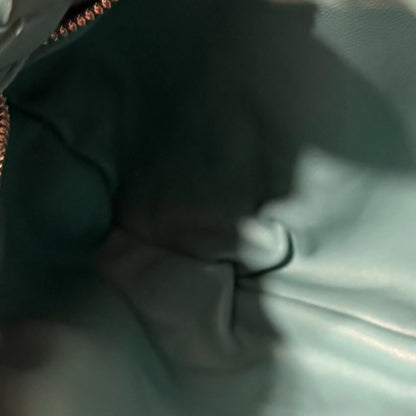 Bottega Veneta Mini Jodie Intrecciato Teal Green Leather Hobo Bag
